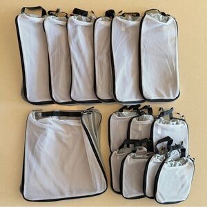 14 eBags Ultralight Grey/Black Packing Travel Cubes - Retail $122